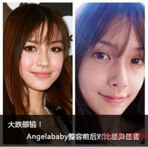 Angelababy换脸：对比分析及视觉效果揭秘